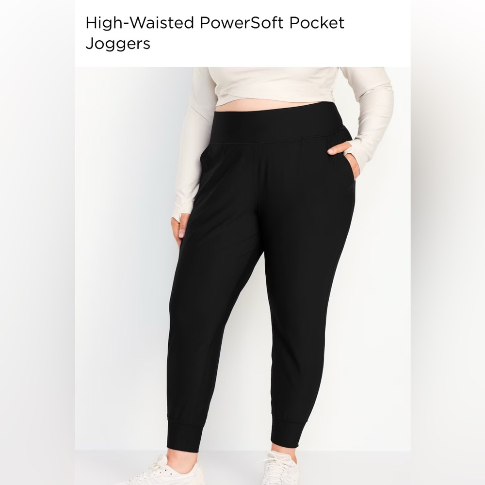 High-Waisted Powersoft Athletic Joggers